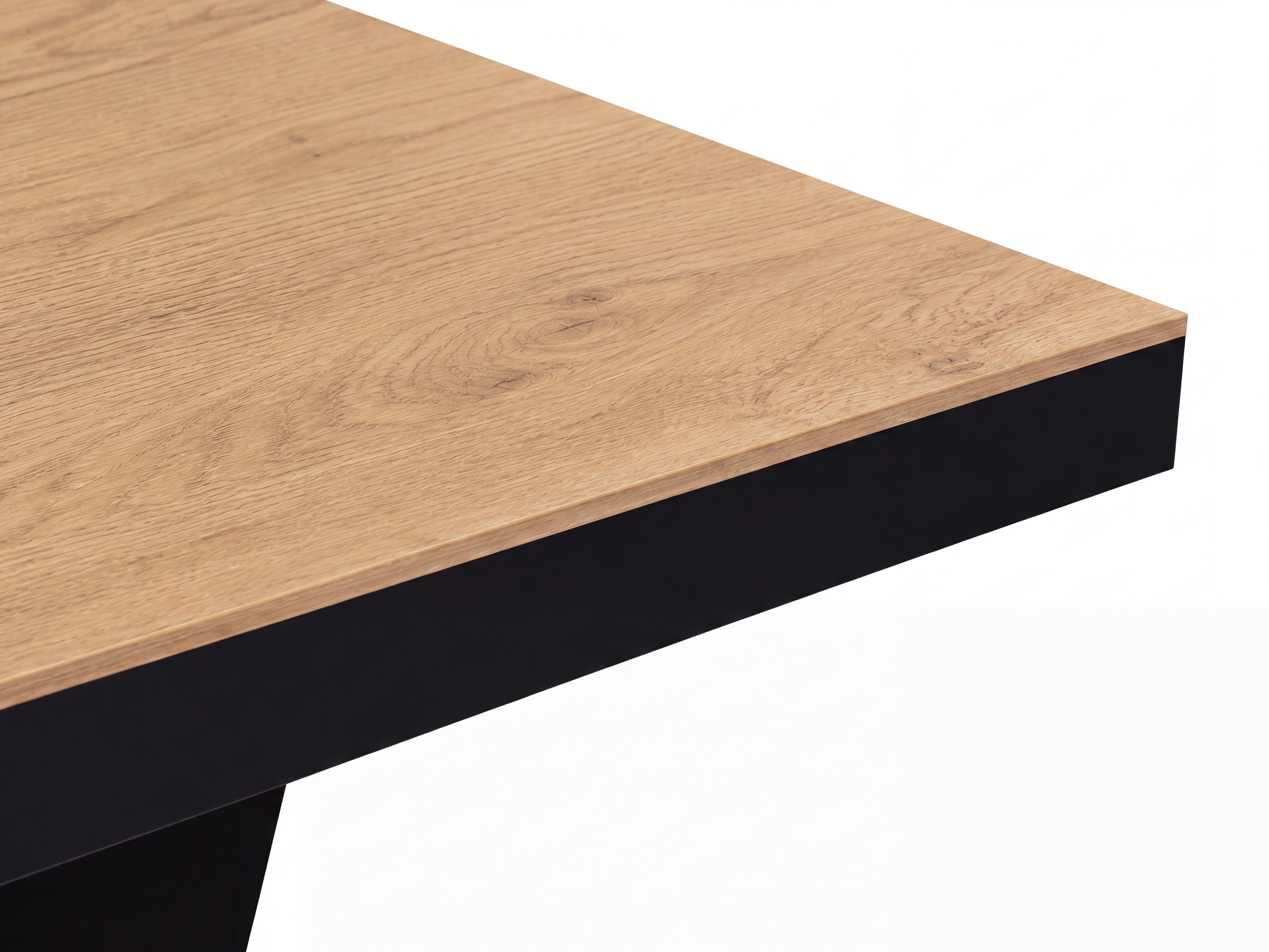 Tafel Hoboken 101 (Eiken + Glanzend zwart)