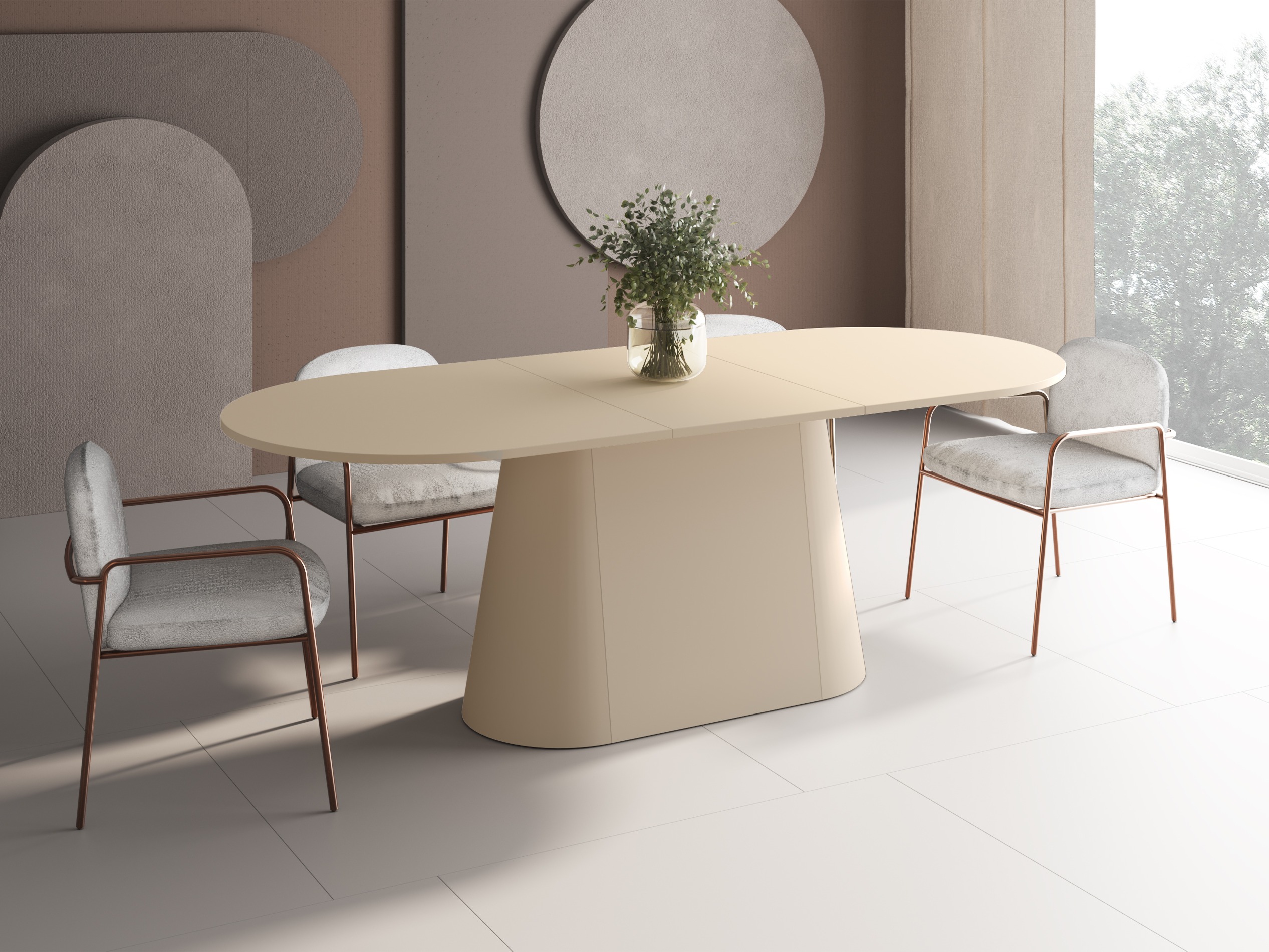 Tafel Hoboken 102 (Cappuccino)