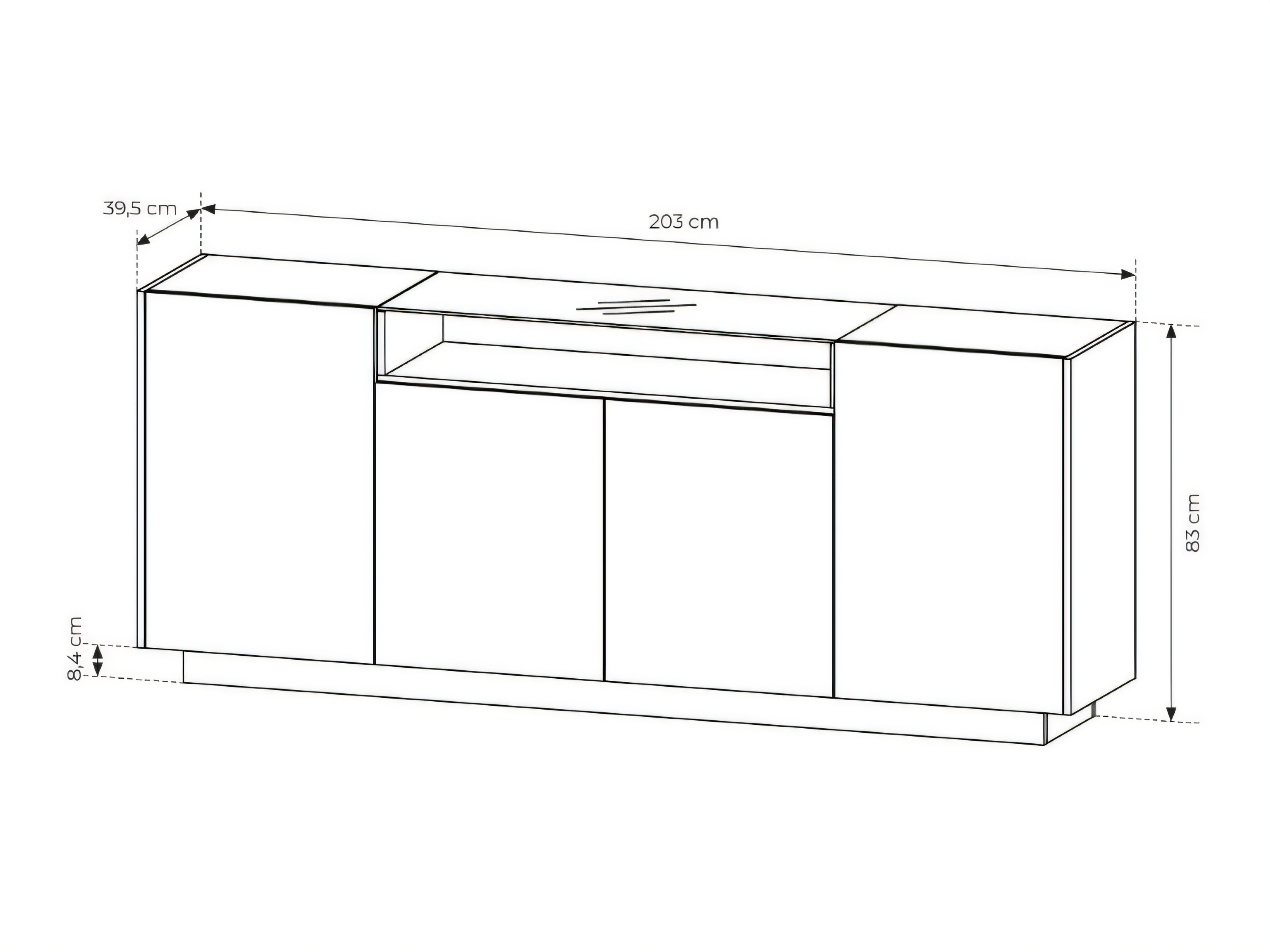 Dressoir Salmeli 106 (Cappuccino)