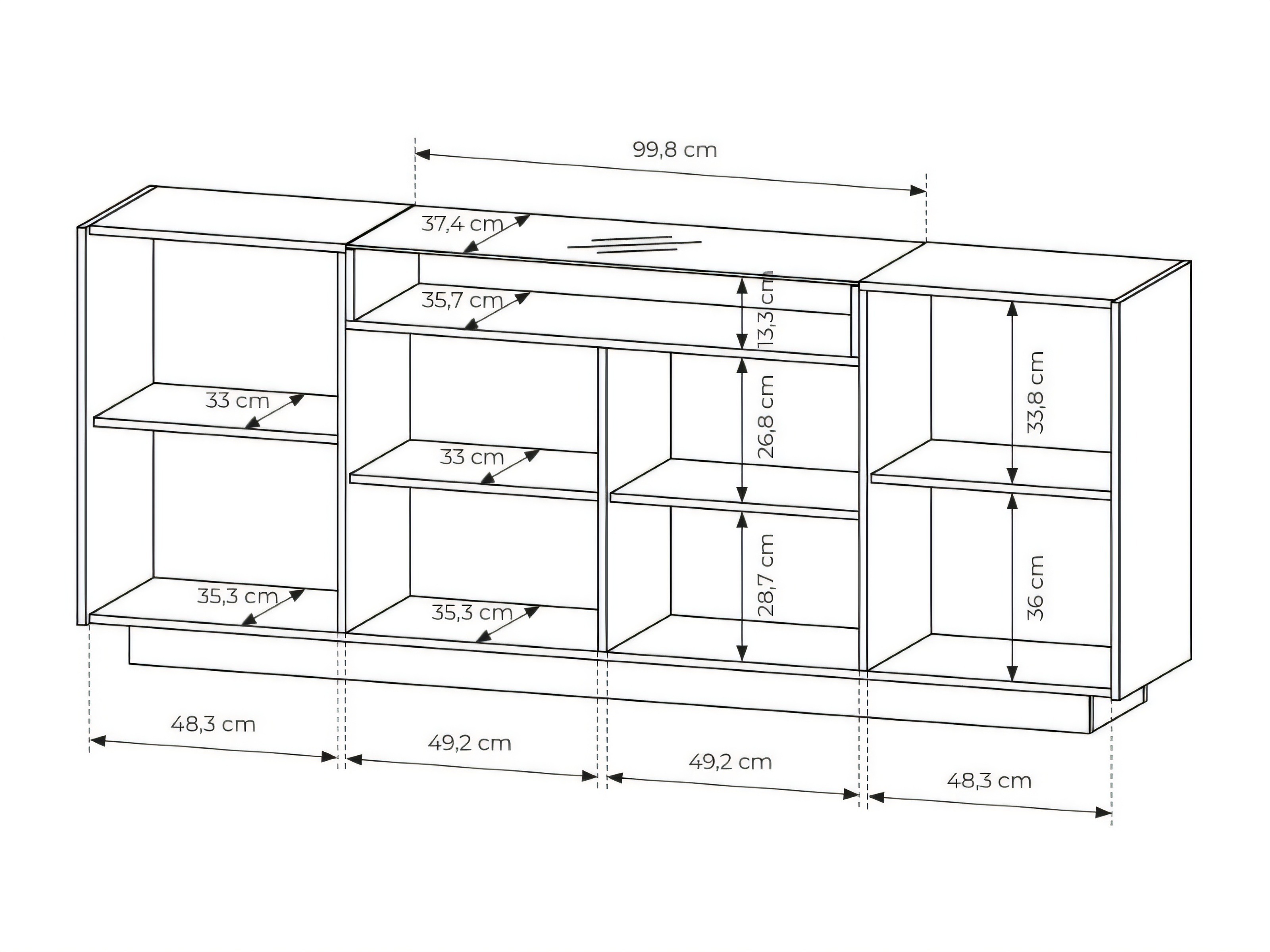 Dressoir Salmeli 106 (Cappuccino)