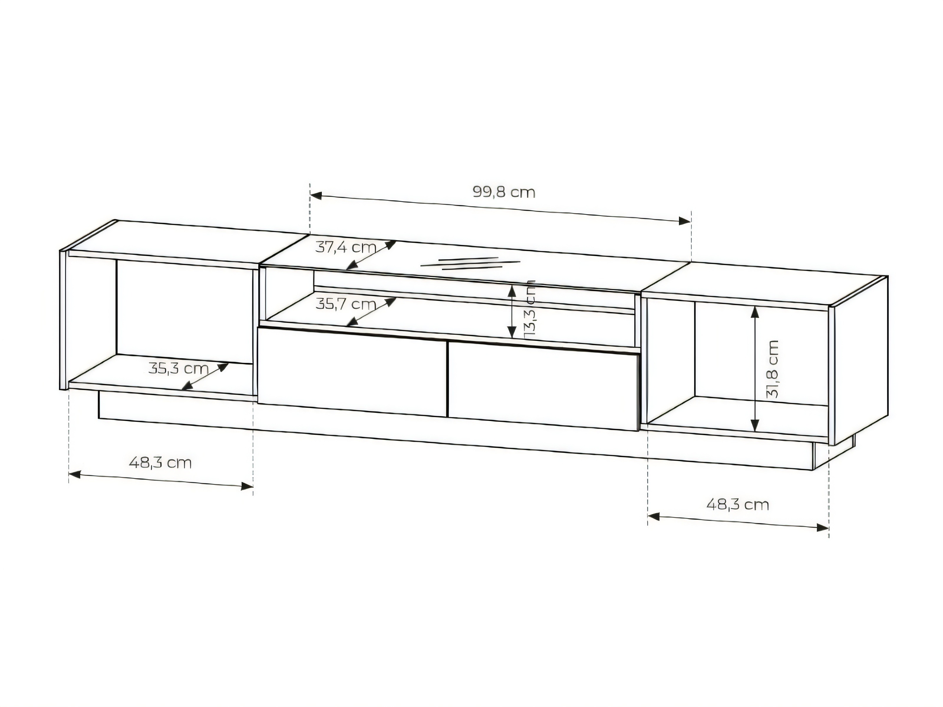 TV-meubel Salmeli 101 (Beige)