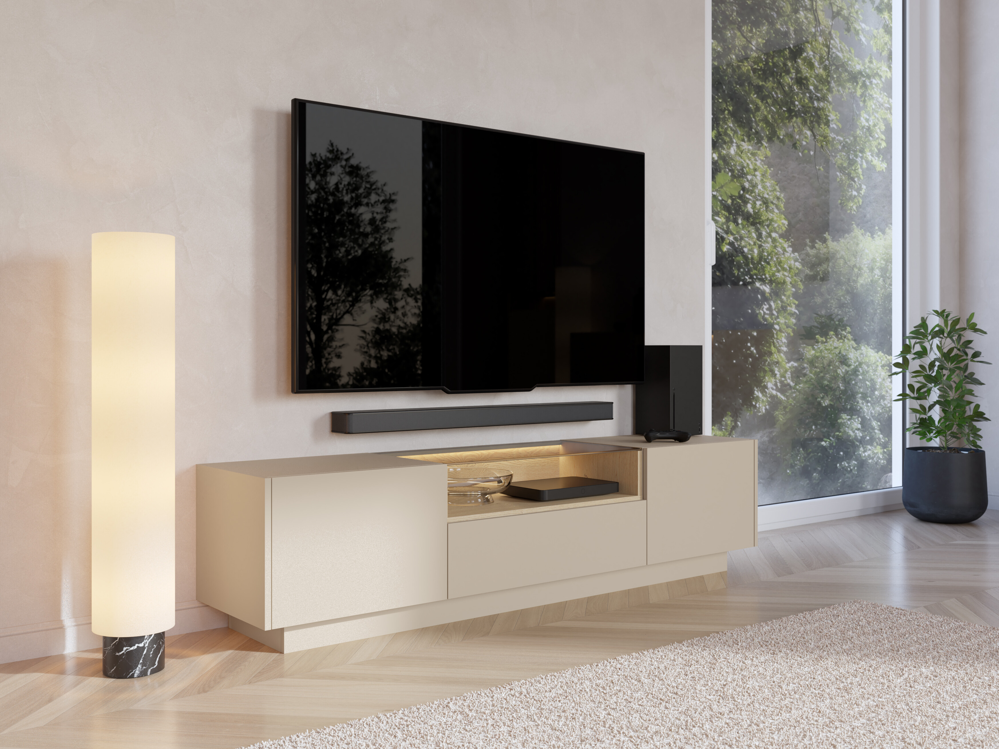 TV-meubel Salmeli 102 (Beige)