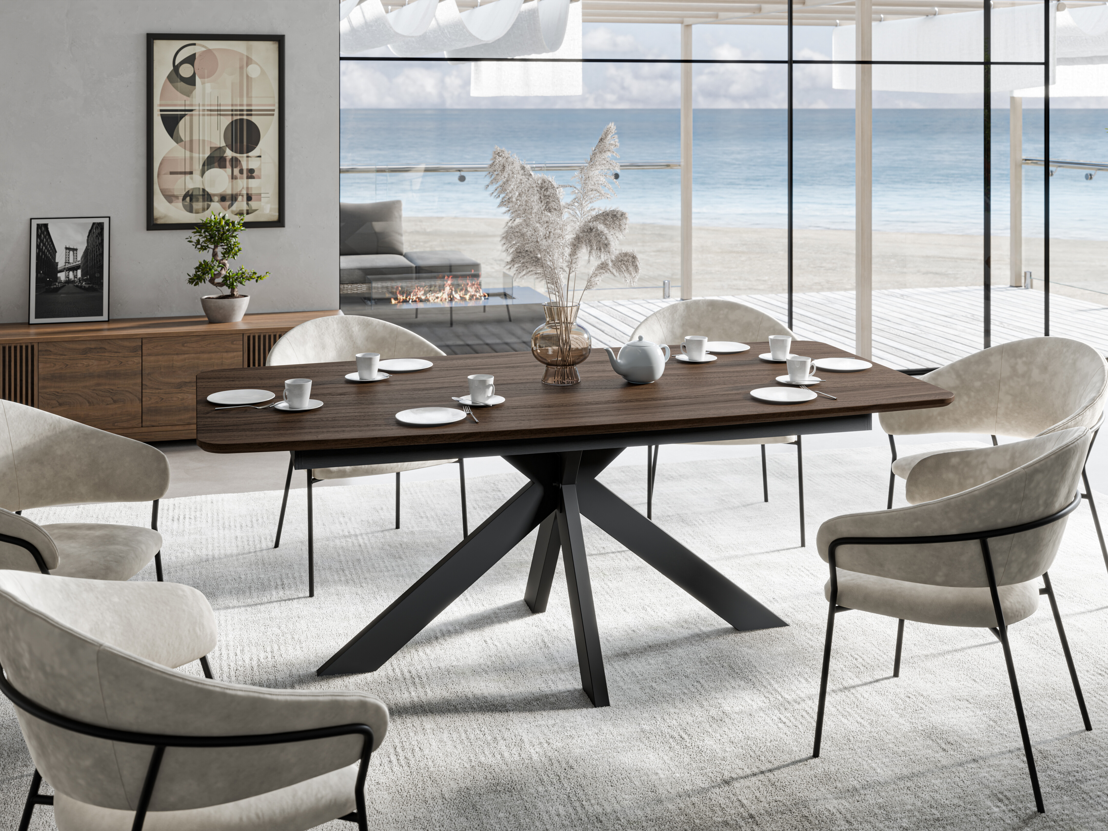 Tafel Ogden 175 (Notenhout)