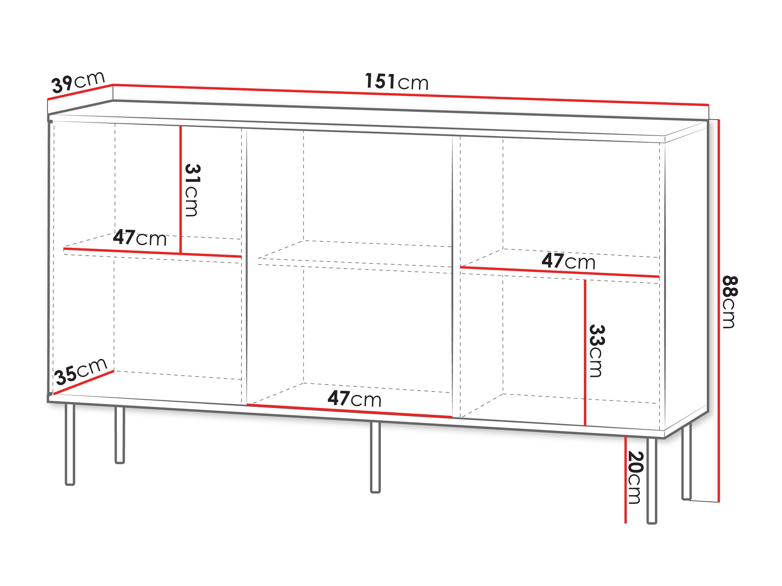 Dressoir Teseta 100