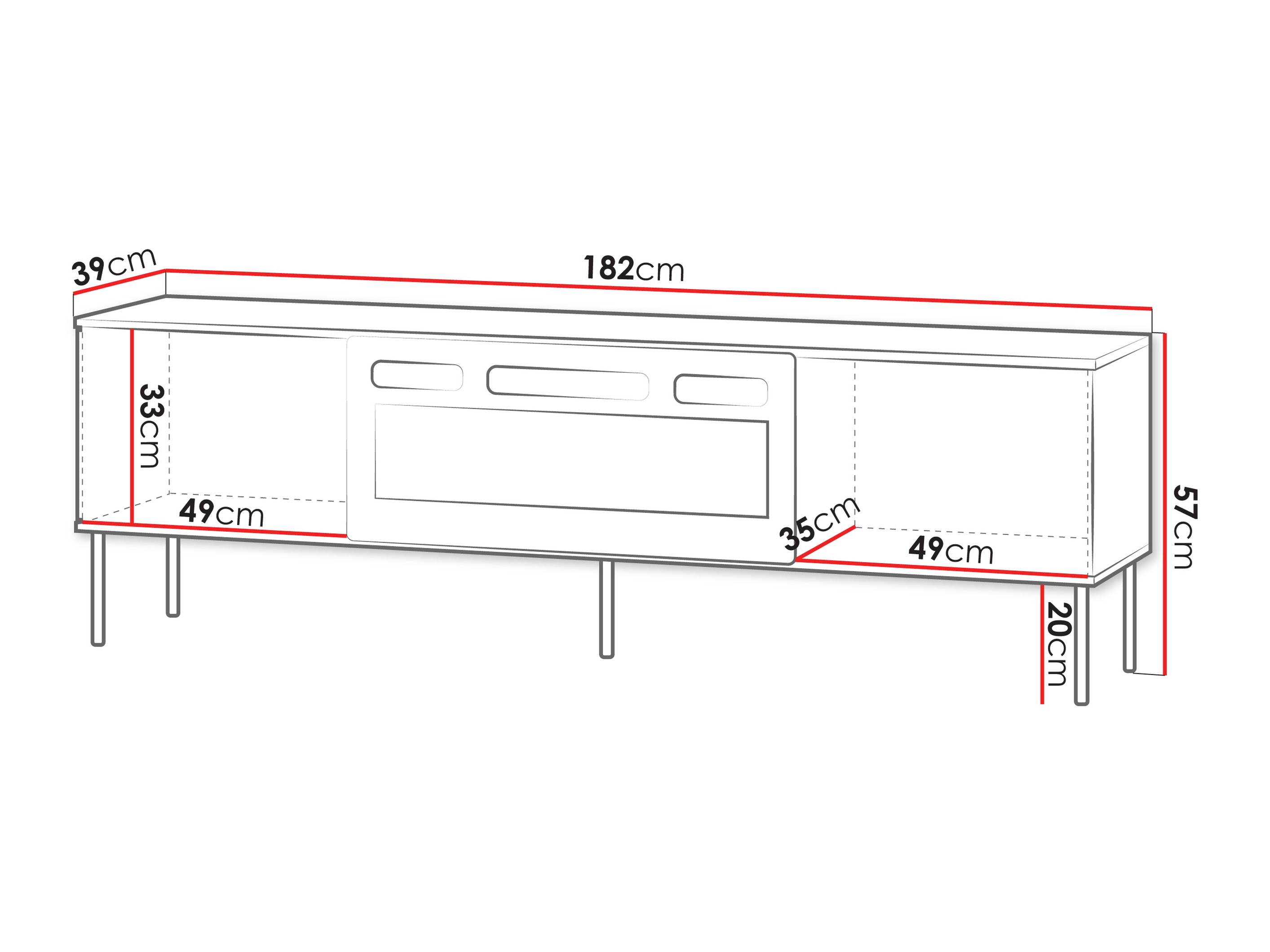 TV-meubel Teseta 104