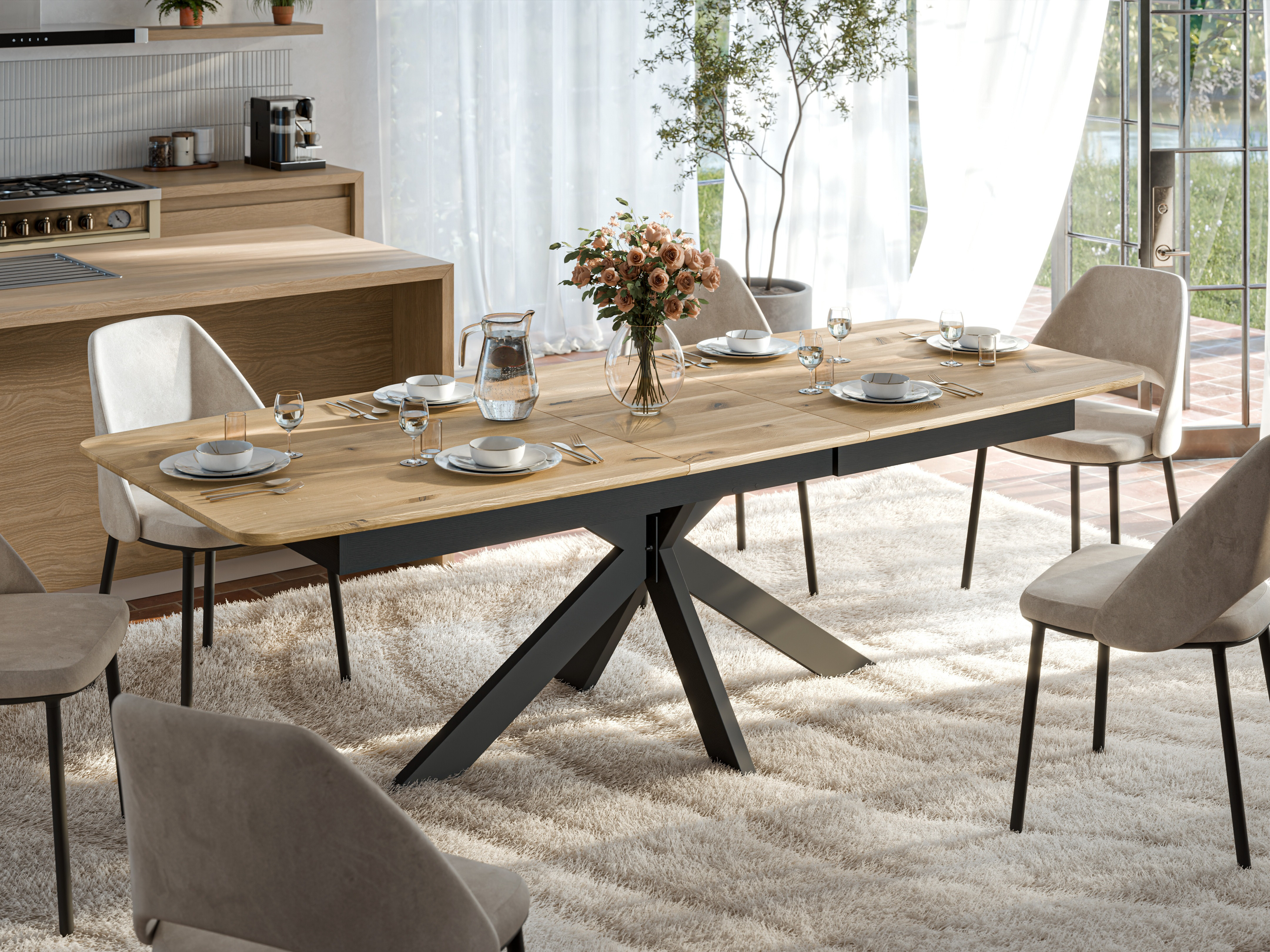 Tafel Ogden 176 (Licht eiken)