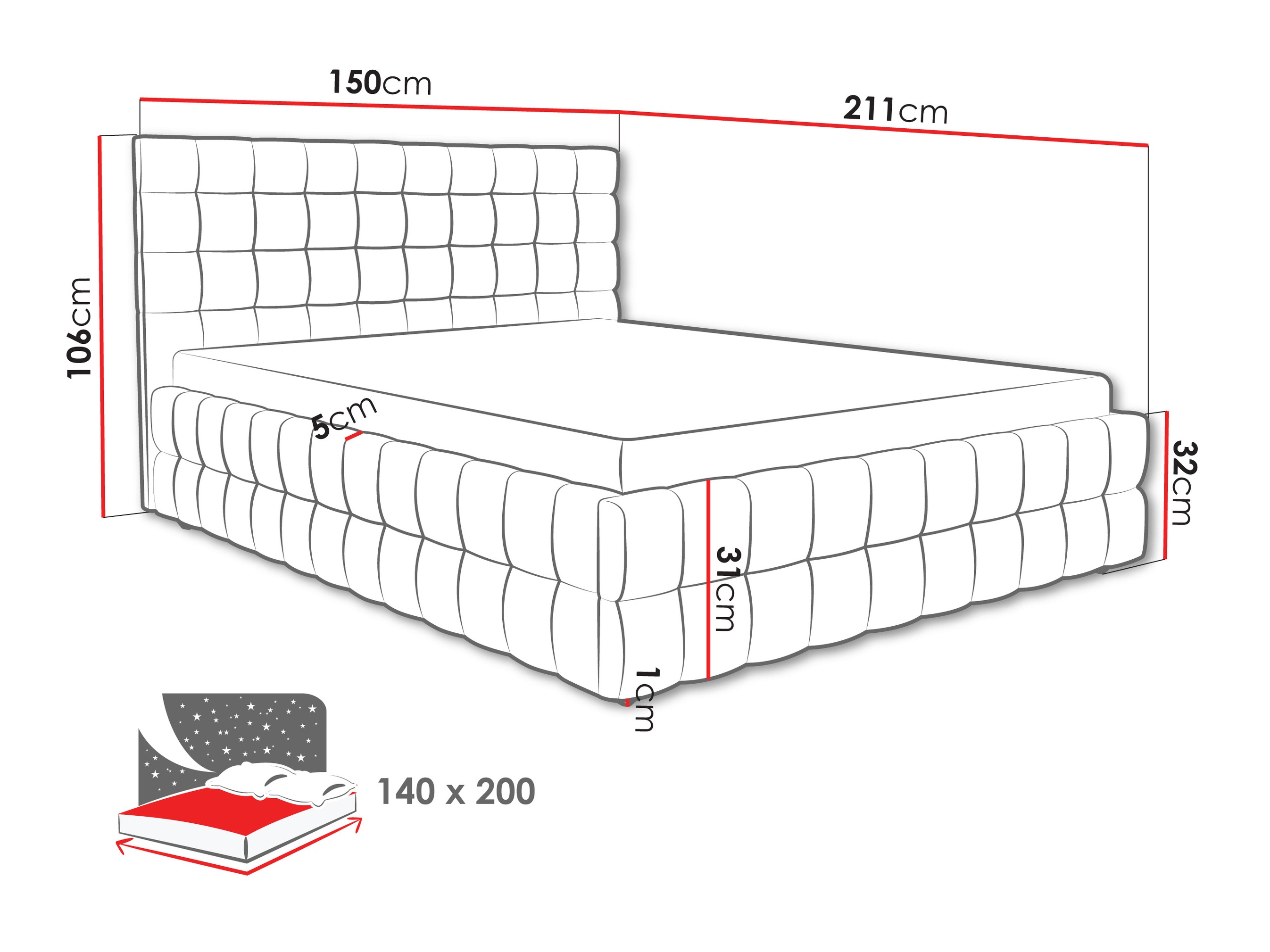 Bed Baltimore 205 (Fresh 03)