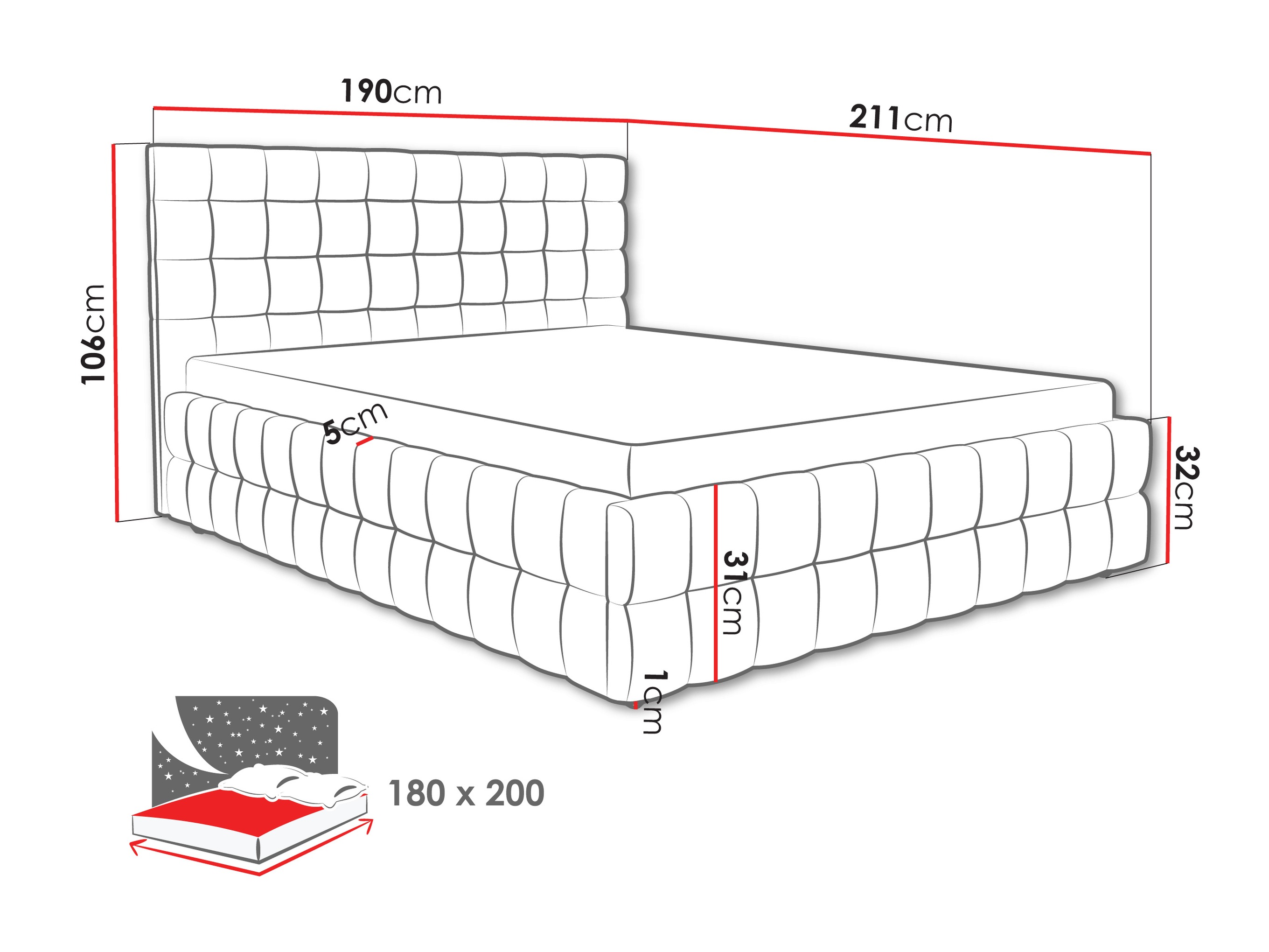 Bed Baltimore 205 (Fresh 03)