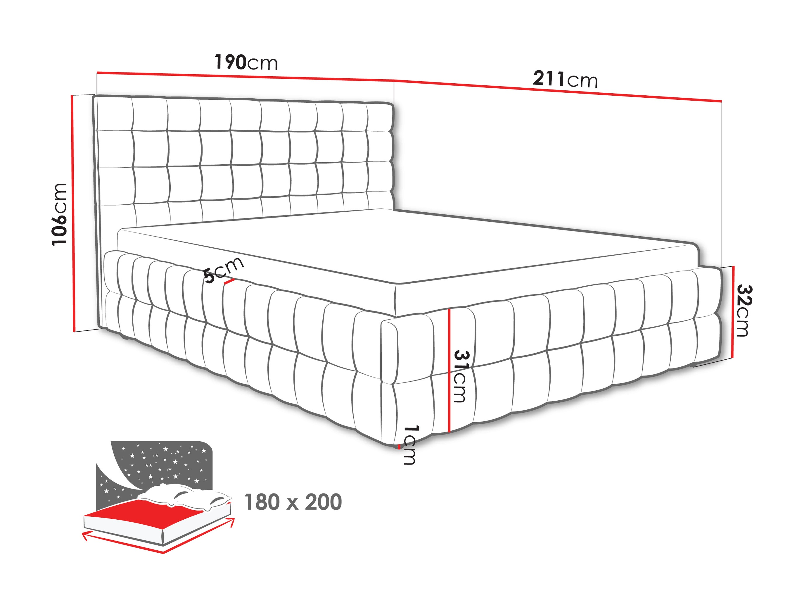Bed Baltimore 205 (Fresh 04)