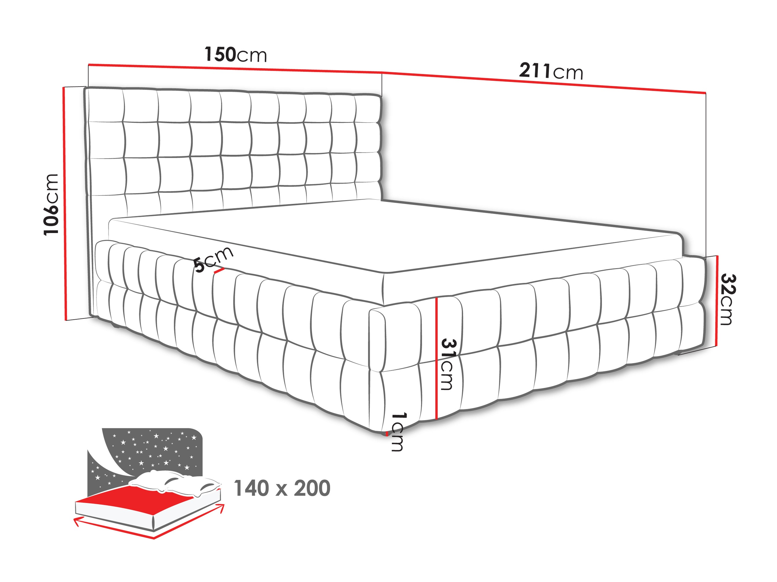 Bed Baltimore 205 (Fresh 13)