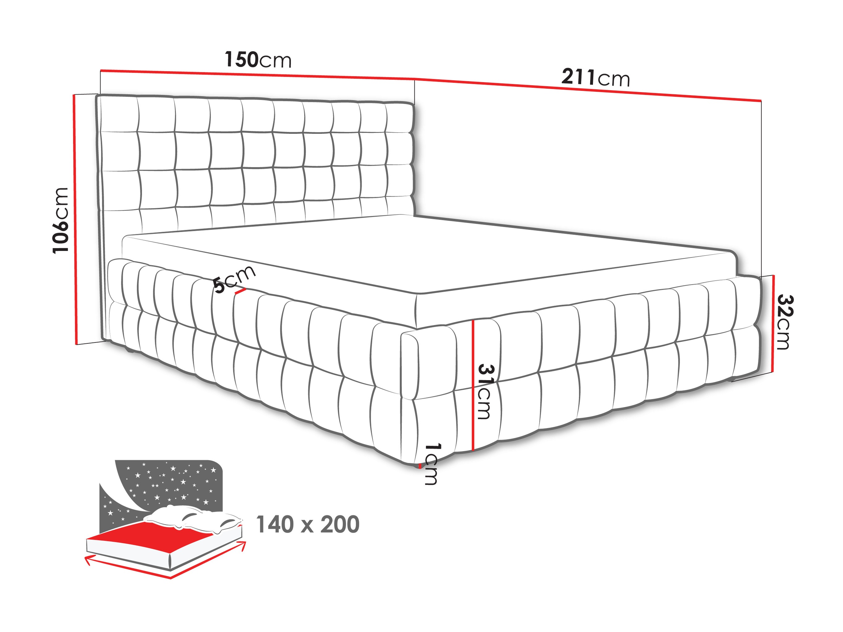 Bed Baltimore 205 (Fresh 33)