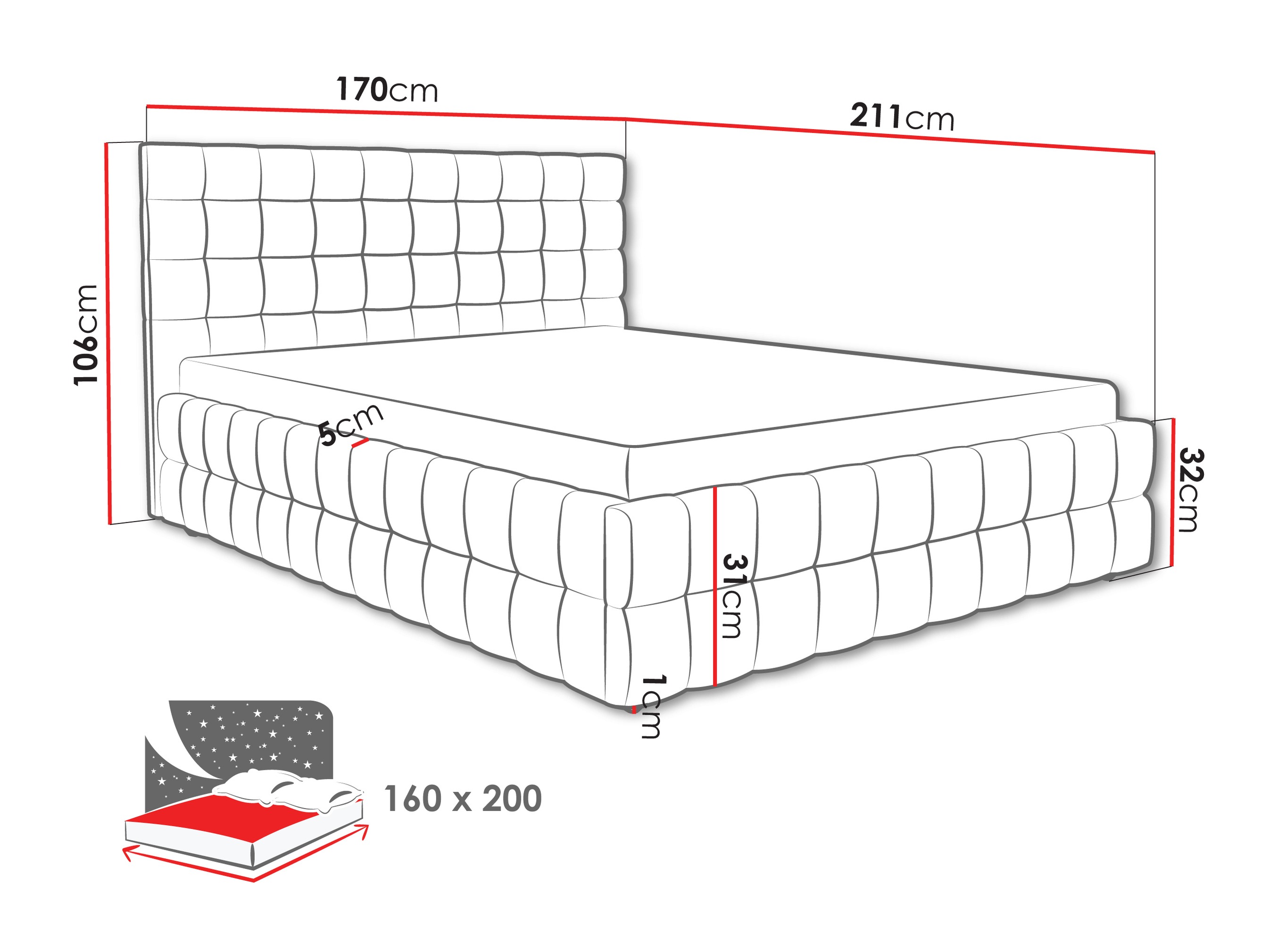 Bed Baltimore 205 (Fresh 33)