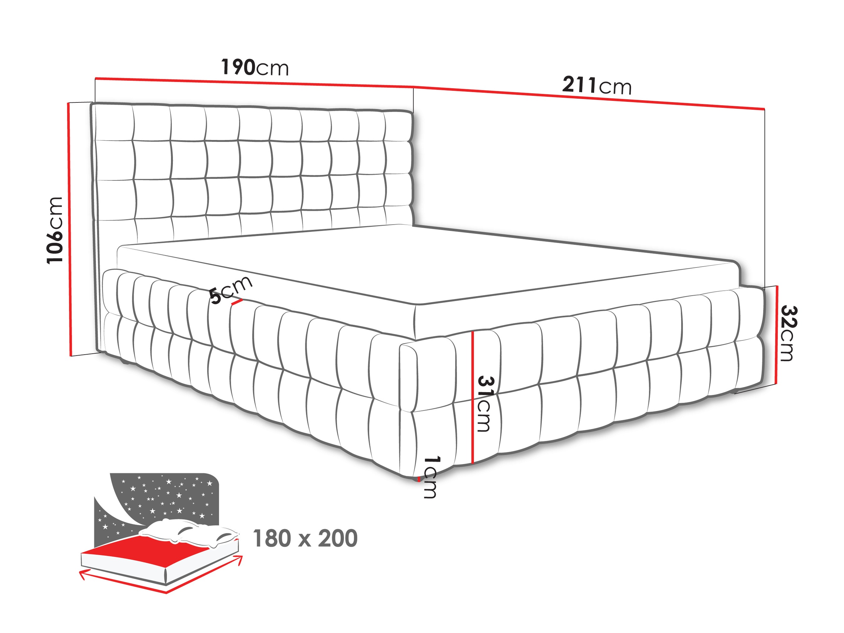 Bed Baltimore 205 (Fresh 38)