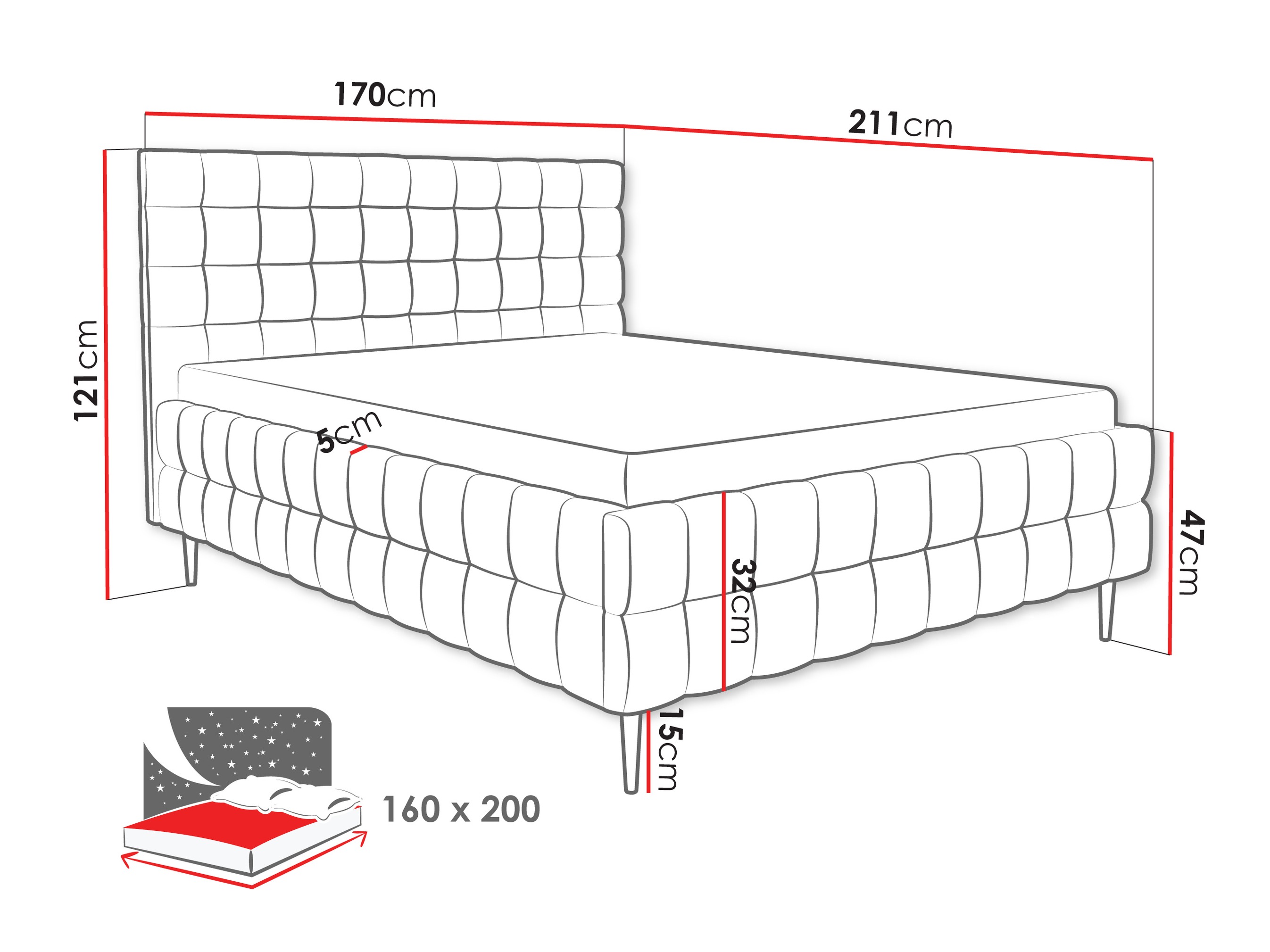 Bed Baltimore 206 (Fresh 03)