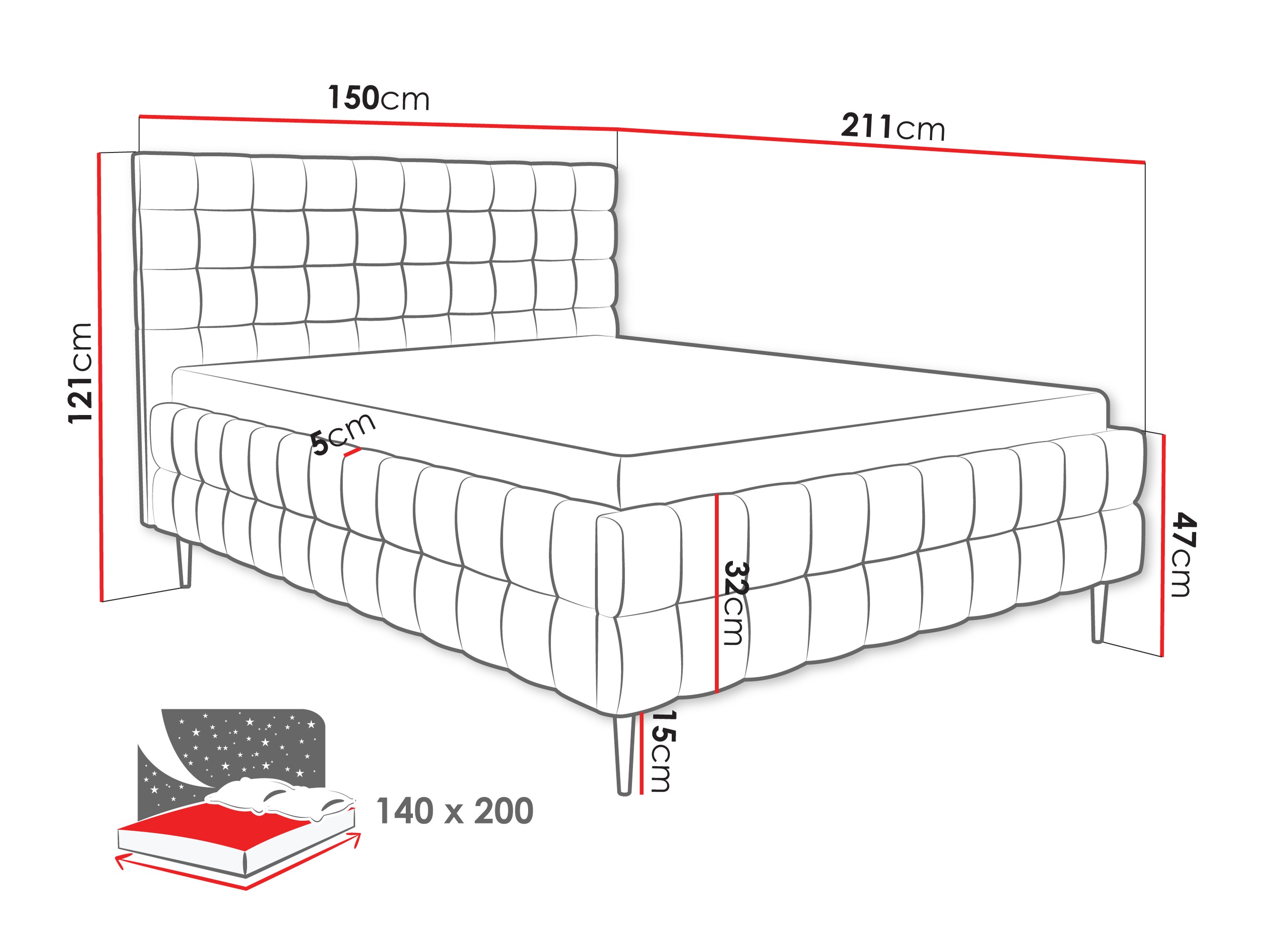 Bed Baltimore 206 (Fresh 03)