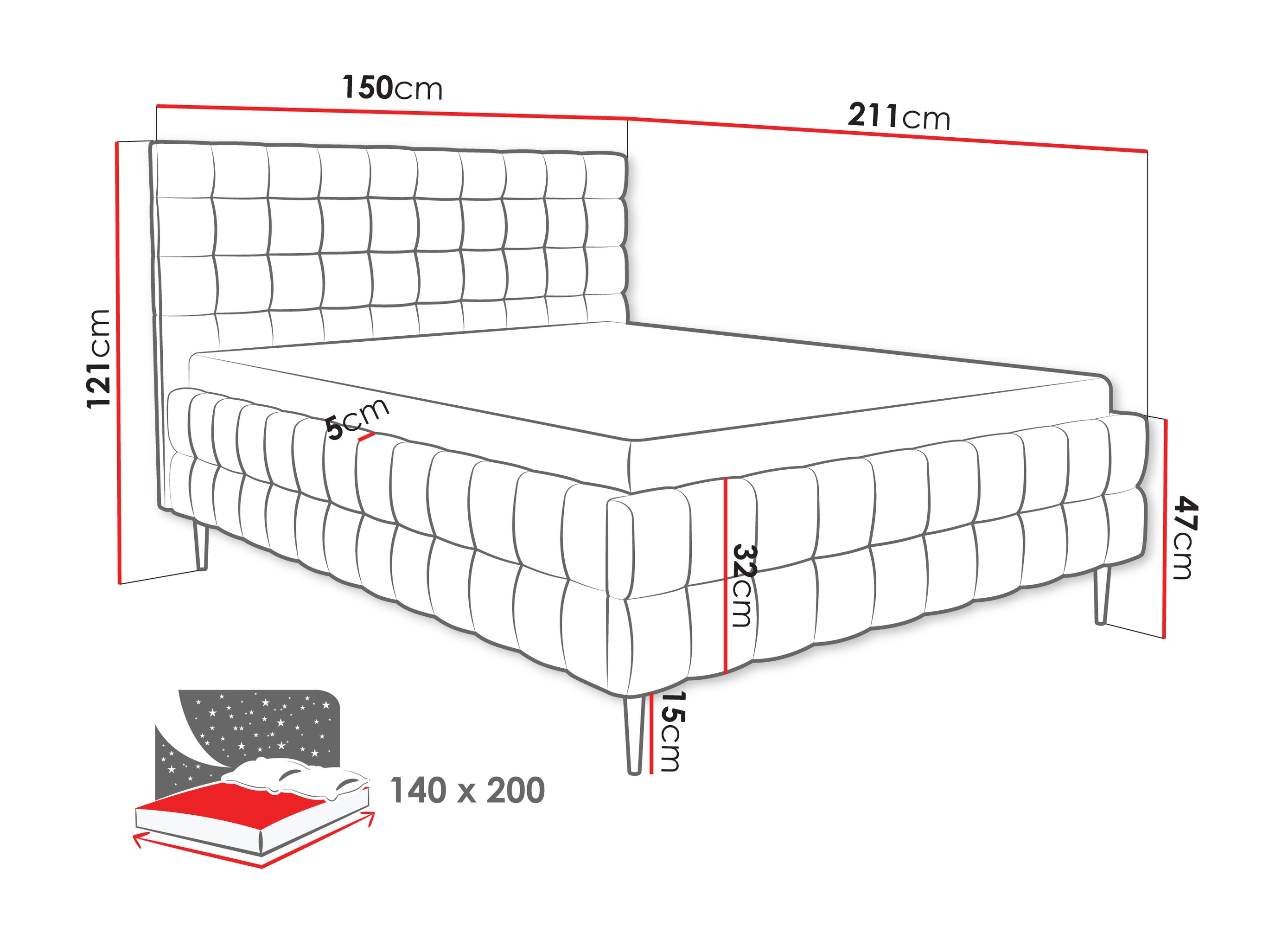 Bed Baltimore 206 (Fresh 11)