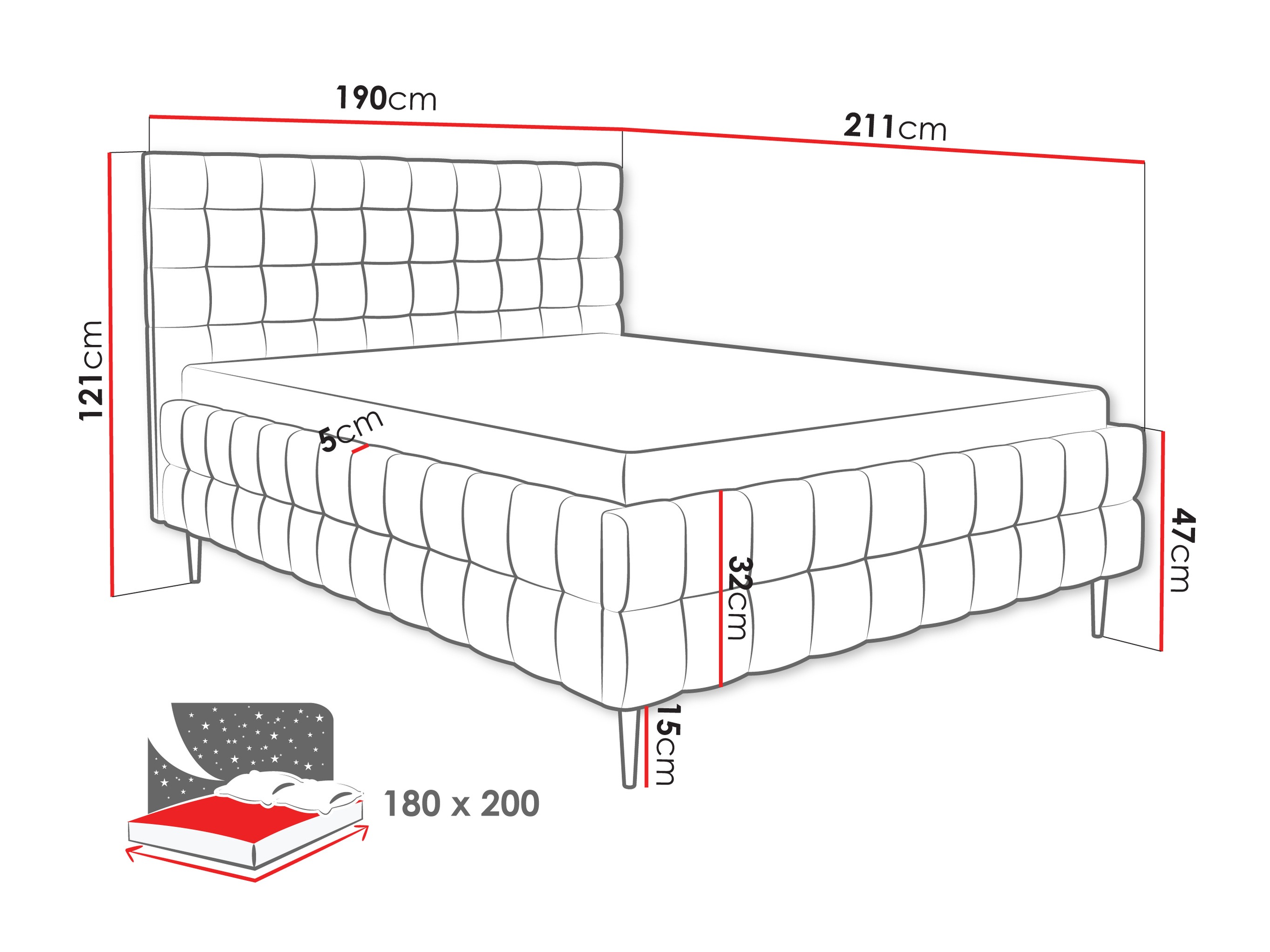 Bed Baltimore 206 (Fresh 11)
