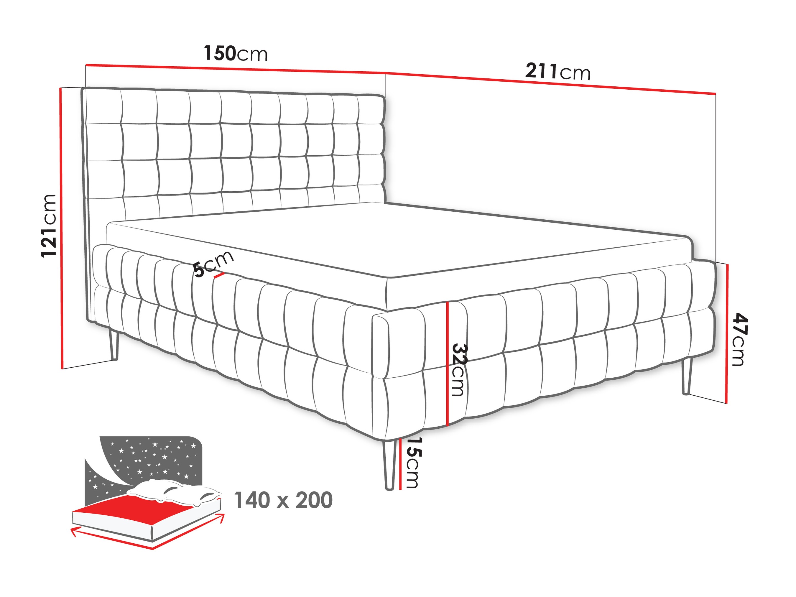 Bed Baltimore 206 (Fresh 13)