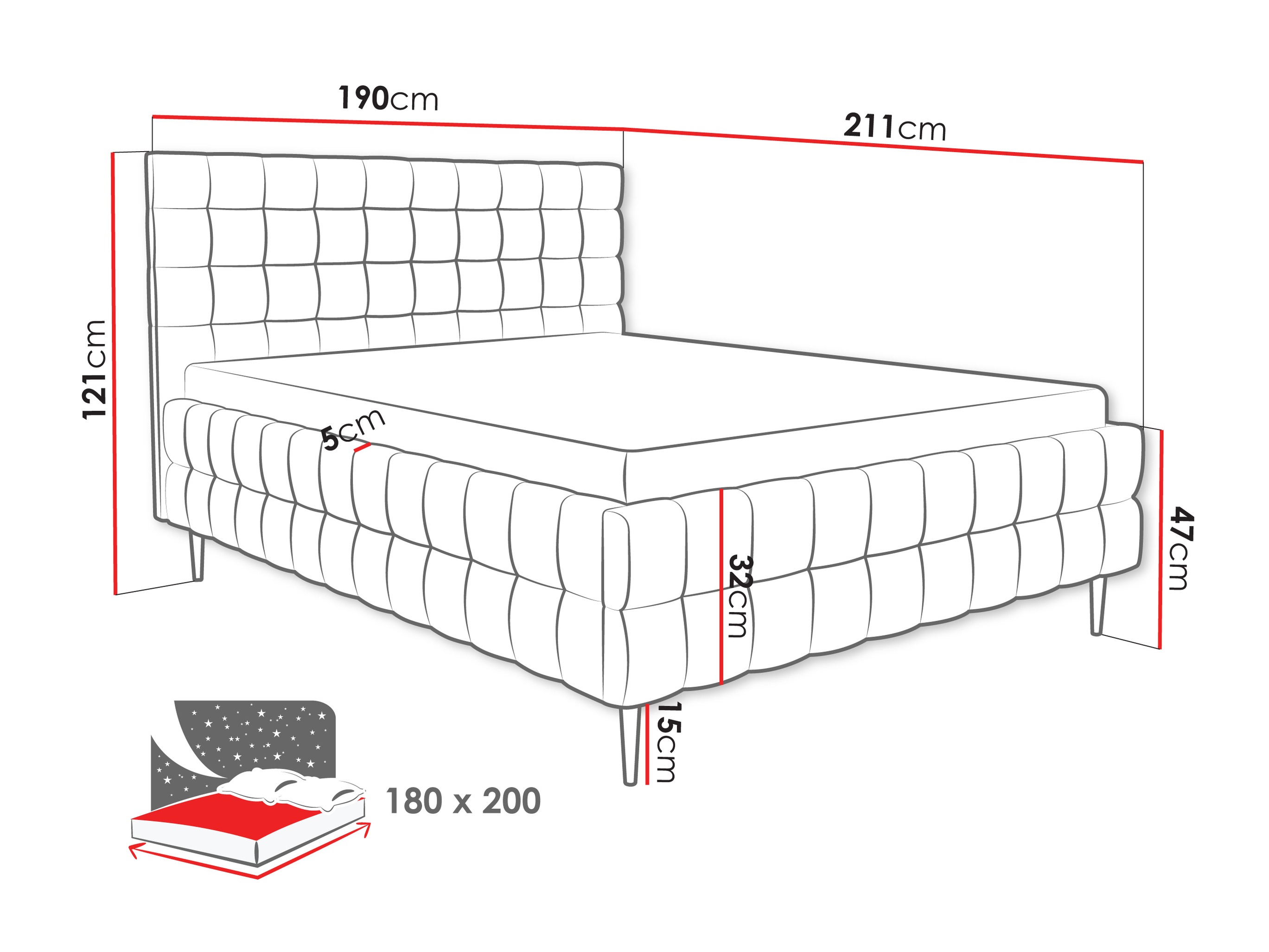 Bed Baltimore 206 (Fresh 13)