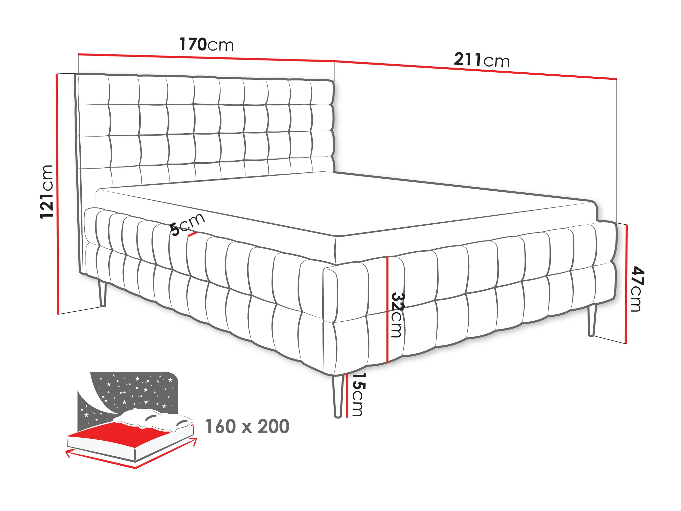 Bed Baltimore 206 (Fresh 33)