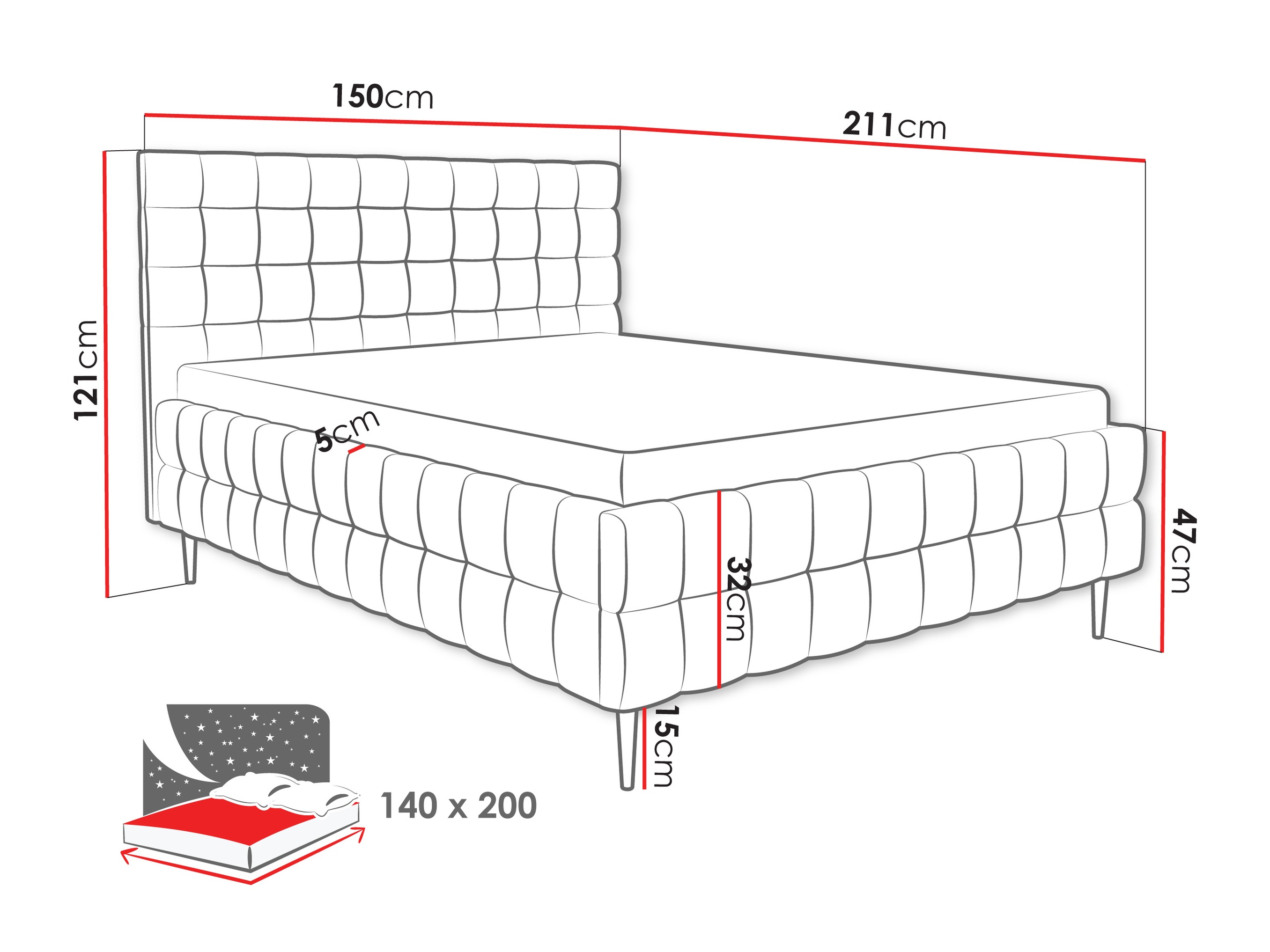 Bed Baltimore 206 (Fresh 38)