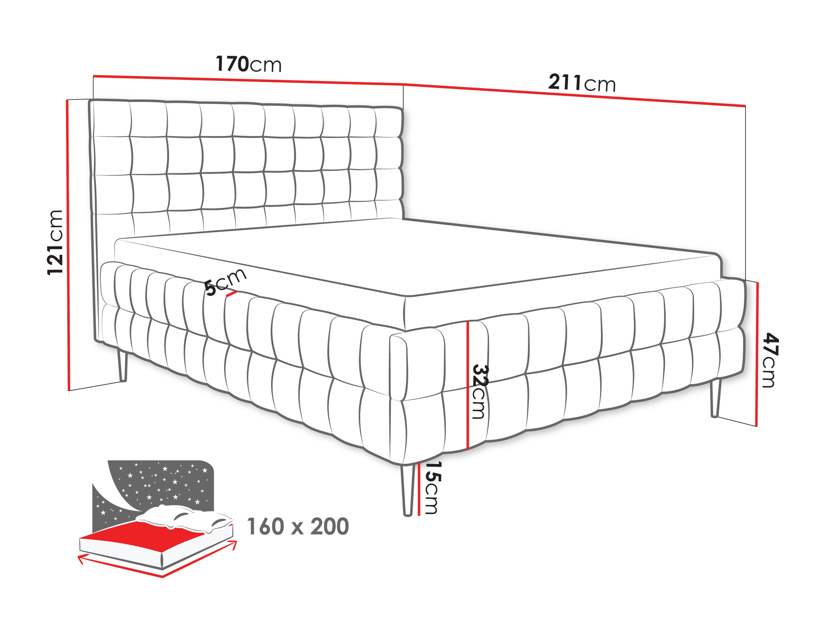 Bed Baltimore 206 (Fresh 38)