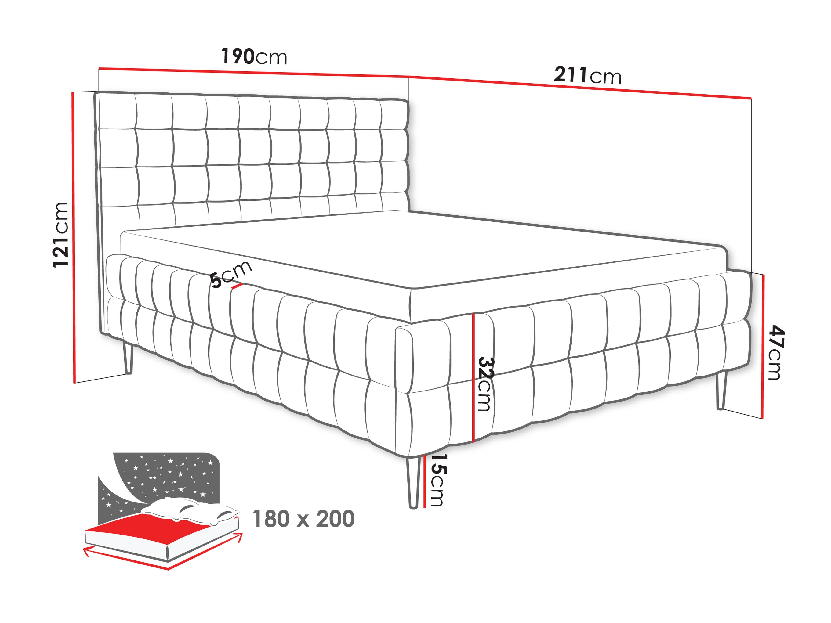 Bed Baltimore 206 (Fresh 38)