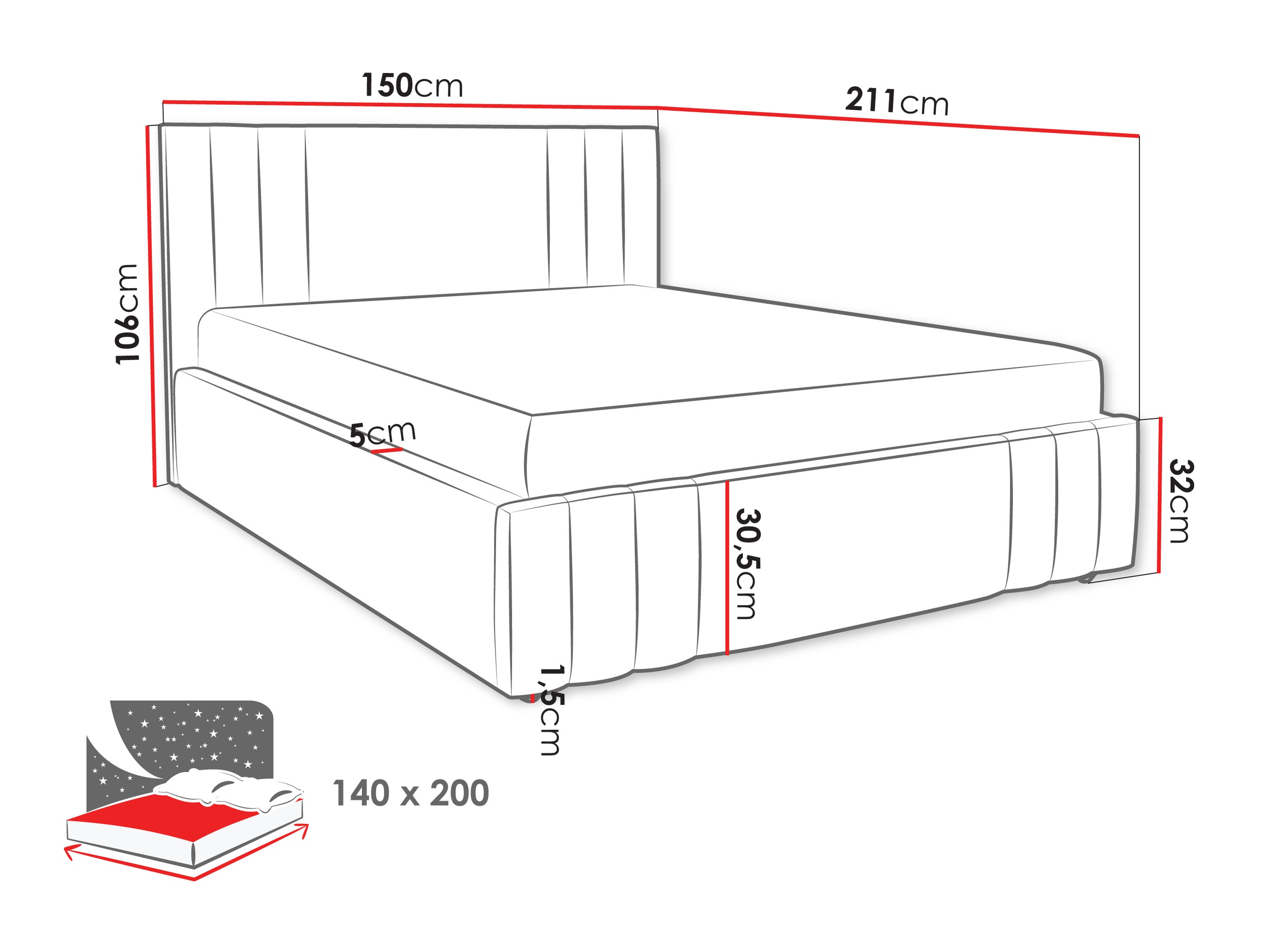 Bed Lepos (Nazar 225.05)