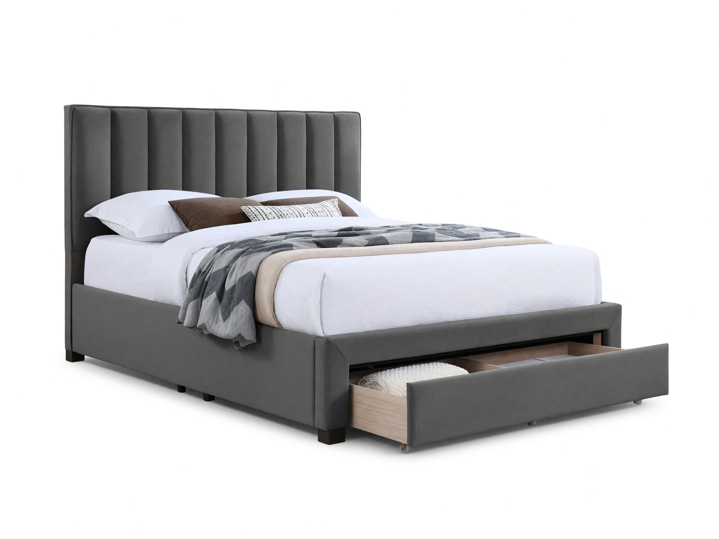 Bed Houston Fides (Grijs)