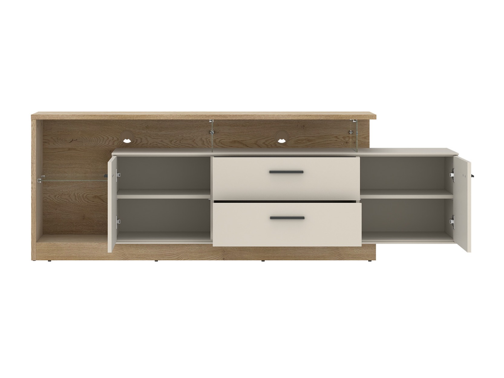 TV-meubel Avicoro 106 (Sonoma eik + Kasjmier)