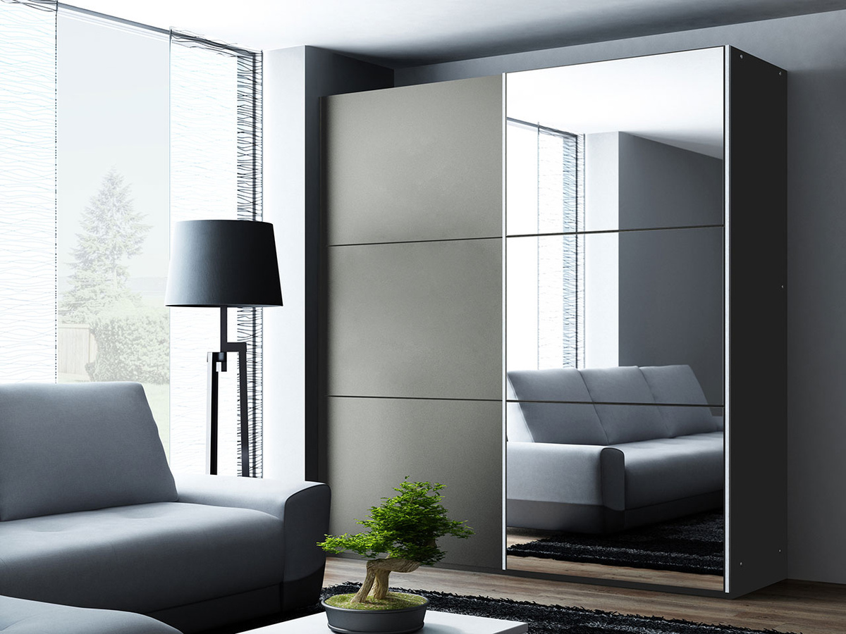 Kledingkast Honolulu 125 (Grafiet)