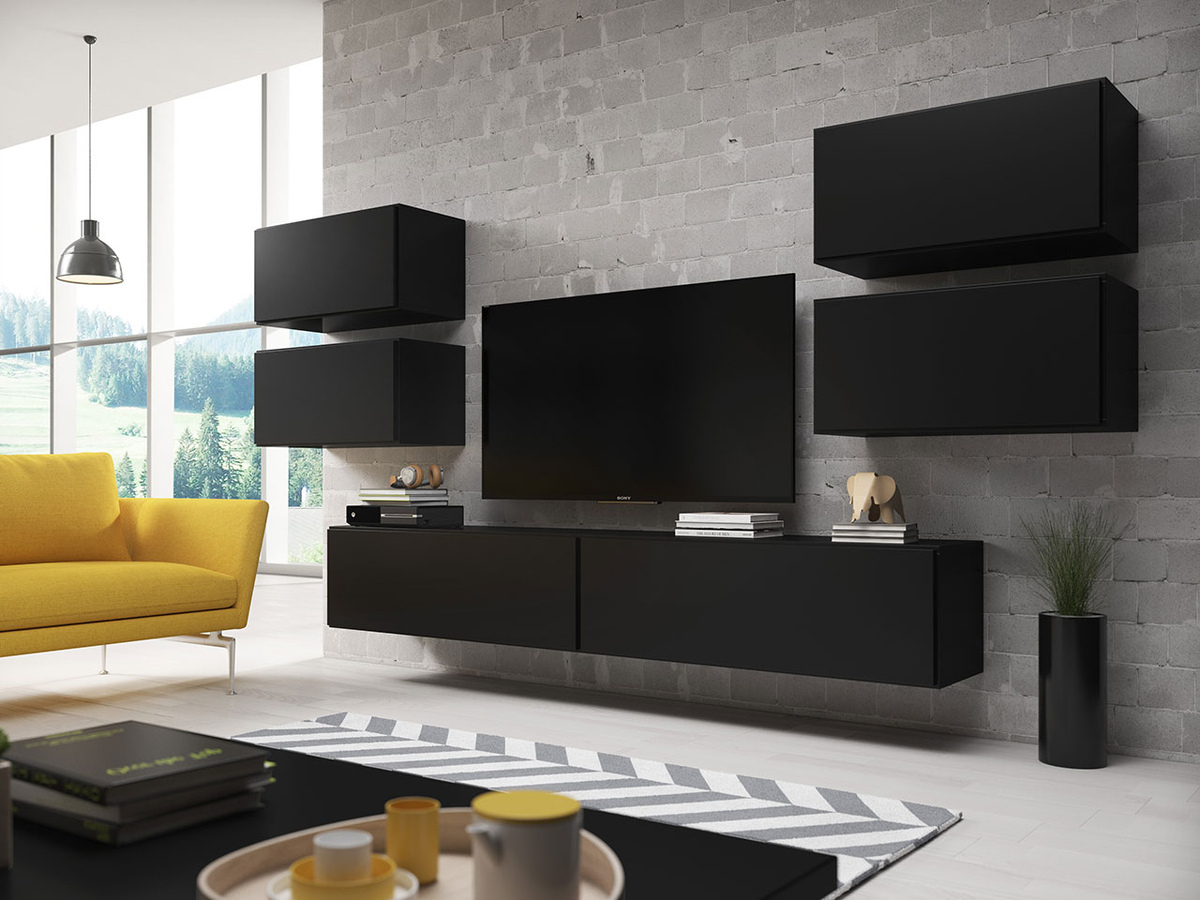 Woonkamerset Corbele 107 (Zwart)