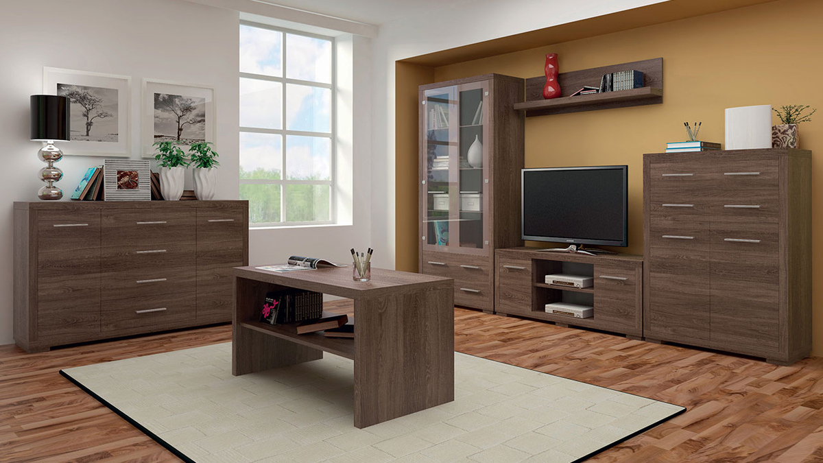 TV-meubel Fiomeri 117 (Eik santana donker)