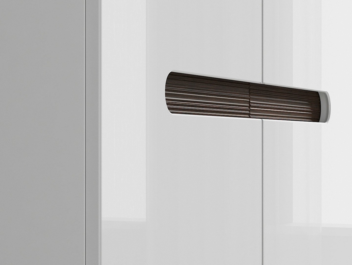 Kledingkast Serveso 110 (Glanzend wit)